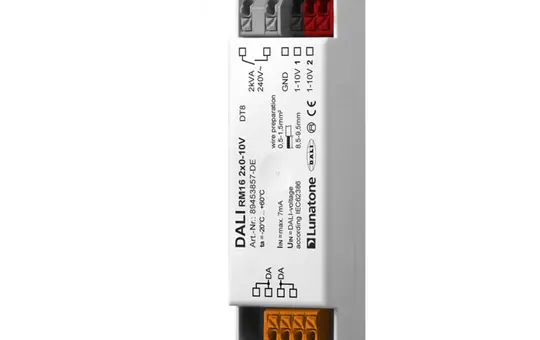 LUNATONE 89453857-DE DALI-1-10V-Schnittstelle DT8 DE 2-fach, 16 A