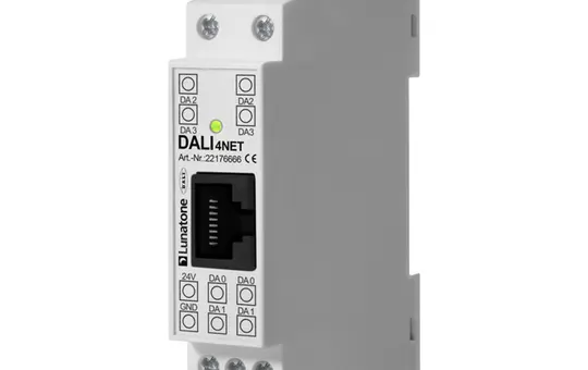 LUNATONE 22176666 DALI-4net Steuergerät REG Erweitert