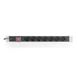 Steckdosenleiste mit Aluprofil 1695513 7-fach | 2 m