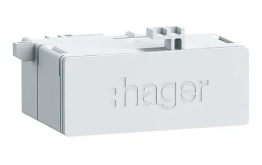 HAGER ZZ45WAN2PP RJ45-Buchse Patch/Patch, 180°