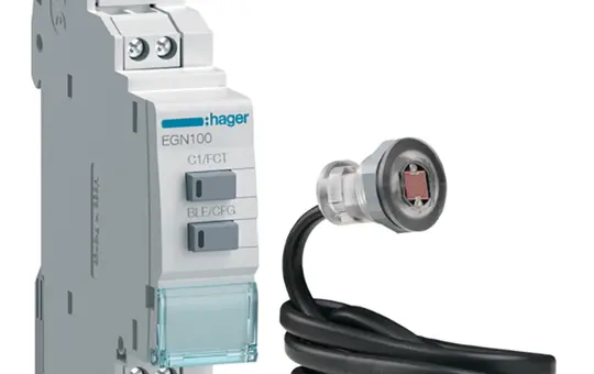 HAGER EGK101 Digitale Multifunktionszeitschaltuhr 1 Kanal mit Einbaufühler