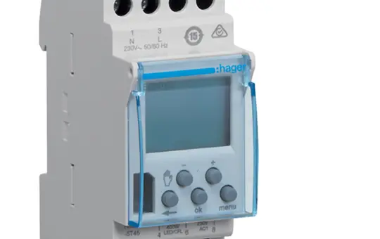 HAGER EGN103 Digitale Wochenzeitschaltuhr REG Bluetooth