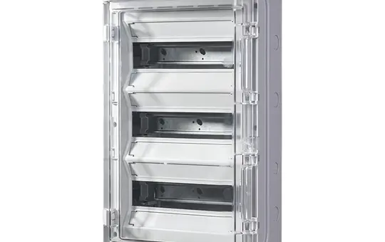 F-TRONIC 7270003 Aufputz-Feuchtraum-Verteiler IP65 3-reihig, PS