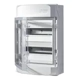 F-TRONIC 7270002 Aufputz-Feuchtraum-Verteiler IP65 2-reihig, Belüftungssystem, PS