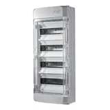 F-TRONIC 7270004 Aufputz-Feuchtraum-Verteiler IP65 3-reihig, Belüftungssystem, PS