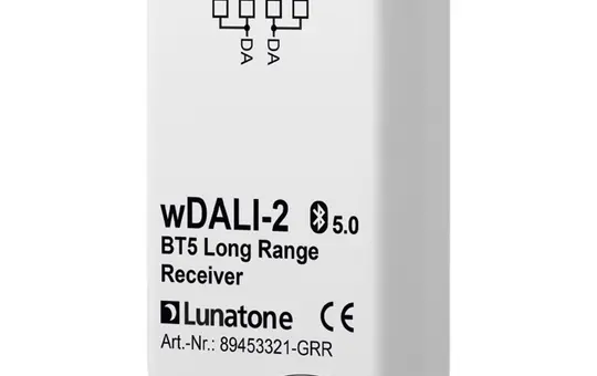LUNATONE 89453321-GRR wDALI-2 Funk-Koppelmodul Empfänger BT