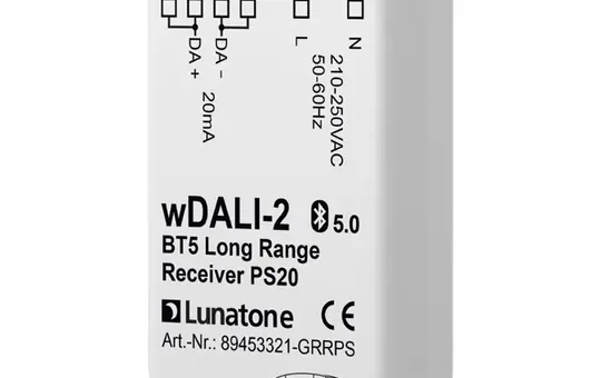 LUNATONE 89453321-GRRPS wDALI-2 Funk-Koppelmodul Empfänger BT, 20 mA