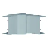 HAGER LFF3006047030 tehalit Leitungsführugskanal-Inneneck Kunststoff, halogenfrei, einstellbar | steingrau | 30x57 mm