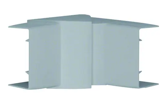 HAGER LFF3006047030 tehalit Leitungsführugskanal-Inneneck Kunststoff, halogenfrei, einstellbar | steingrau | 30x57 mm