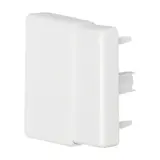 HAGER LFF6006069016 tehalit Leitungsführungskanal-Endstück Kunststoff, halogenfrei, einstellbar | verkehrsweiß | 60x57 mm