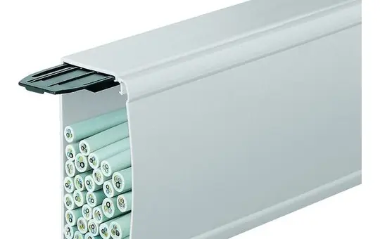 HAGER LF6015007035 tehalit Leitungsführungskanal komplett Kunststoff | lichtgrau | 60x150 mm