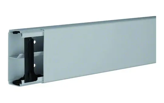 HAGER LF4009107030 tehalit Leitungsführungskanal komplett Kunststoff, mit Trennwand | steingrau | 40x90 mm