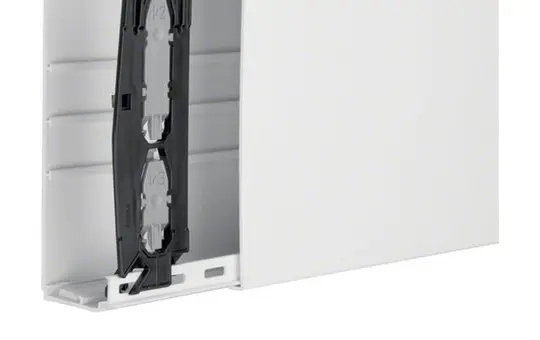 HAGER LF6019009016 tehalit Leitungsführungskanal komplett Kunststoff | verkehrsweiß | 60x190 mm