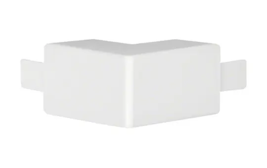 HAGER LF3003039016 tehalit Leitungsführungskanal-Außeneck Kunststoff, halogenfrei | verkehrsweiß | 30x30 mm