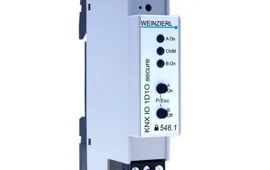 WEINZIERL 5337 KNX-Dimmaktor 0-10 V 1-fach, 1 Schaltausgang