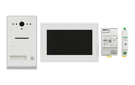 RITTO RGE2092170 Video Einfamilienhaus-Set TwinBus Aufputz | weiß