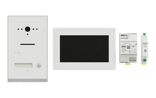 RITTO RGE2094170 Video Einfamilienhaus-Set TwinBus Unterputz | weiß