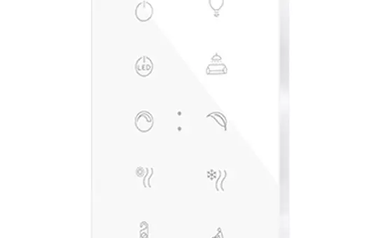 ZENNIO ZVIFXLX10 KNX-Tastsensor Flat XL 10-fach | custom