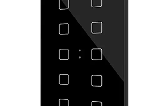 ZENNIO ZVIFXLX10A KNX-Tastsensor Flat XL 10-fach | schwarz