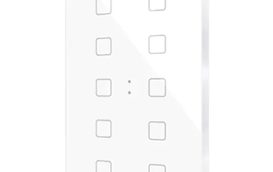 ZENNIO ZVIFXLX10W KNX-Tastsensor Flat XL 10-fach | weiß