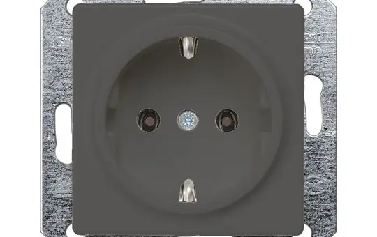SIEMENS 5UB1921 SCHUKO-Steckdose Delta i-system Standard | carbonmetallic