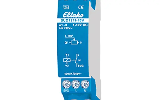 ELTAKO SUD12/1-10V Steuergerät für Dimmschalter 1 Schließer, 1-10 V, 600 W