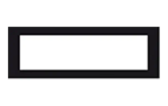 GROTHE 98025 Rähmchen Typ 600 | schwarz