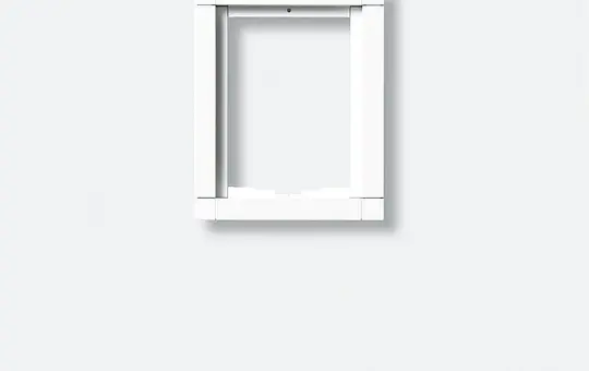 SIEDLE KR 611-1/1-0 SM Kombirahmen 1-fach | silber metallic