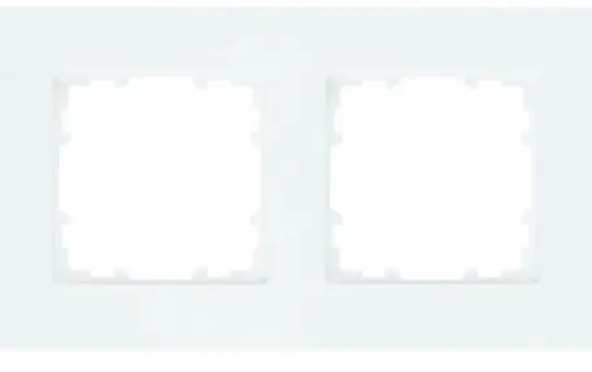 SIEMENS 5TG11120 Abdeckrahmen delta miro 2-fach | titanweiß