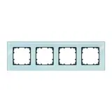SIEMENS 5TG1204 Abdeckrahmen delta miro Glas 4-fach | kristallgrün