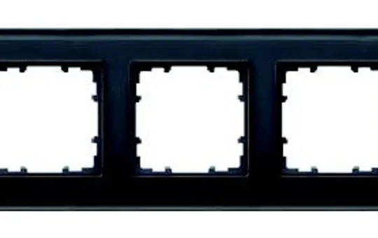 SIEMENS 5TG1205-2 Abdeckrahmen delta miro Glas 5-fach | schwarz