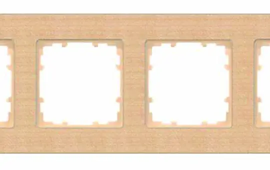 SIEMENS 5TG1104-4 Abdeckrahmen delta miro Holz 4-fach | buche