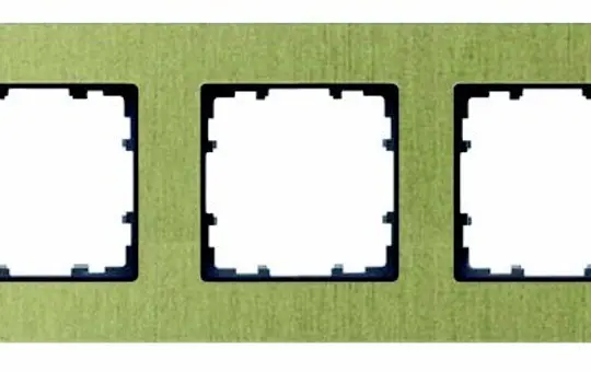 SIEMENS 5TG1123-3 Abdeckrahmen delta miro Aluminium 3-fach | oxidgelb