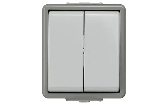 SIEMENS 5TA4708 Aufputz-Wippschalter Delta Fläche IP44 Wechsel-/Wechselschalter