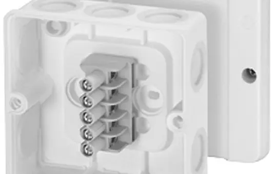 HENSEL DE9346 Kabelabzweigdose Serie D Klemmen | weiß | 98x98 mm