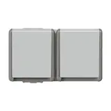 SIEMENS 5UB4722 SCHUKO-Steckdose Delta Fläche AP 2-fach, waagerecht