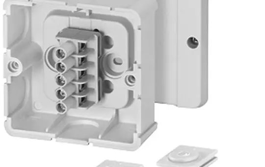 HENSEL DP9025 Kabelabzweigdose Serie DP Klemmen | grau | 88x88 mm