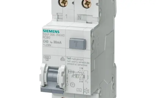 SIEMENS 5SU1356-7KK10 FI/LS Typ A unverz. 30 mA 1P+N 10 A