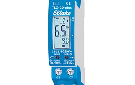 ELTAKO TLZ12D-plus Treppenlicht-Zeitschalter 8-230 V REG 16 A, 1S, Display