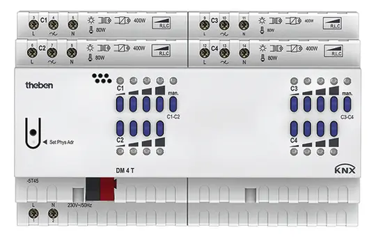 THEBEN DM 4 T KNX-Dimmaktor FIX 4-fach