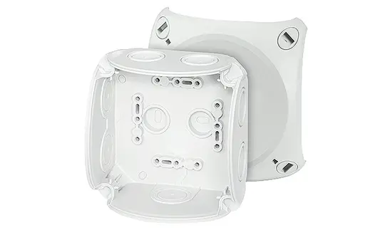 HENSEL DK0400G Kabelabzweigkasten Serie DK 104x104x70 mm | grau | 4 mm²