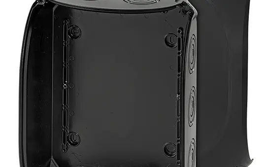 HENSEL KF3500B Kabelabzweigkasten Serie KF ohne Klemmen | schwarz | 225x295 mm