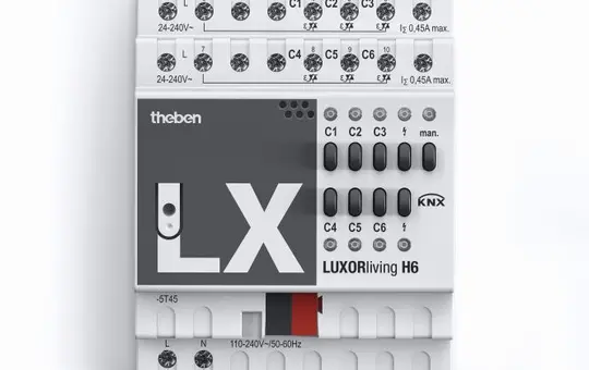 THEBEN LUXORliving H6 Heizungsaktor 6-fach