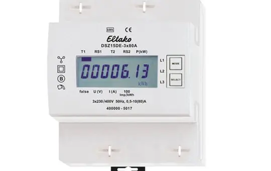 ELTAKO DSZ15DE-3x80A Drehstromzähler 3 x 80 A, ungeeicht