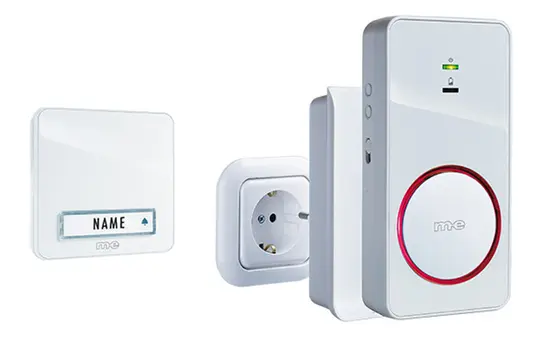 M-E 41152 Funk-Türglocken-Set 1-Familien-Haus, Induktionsladeschale