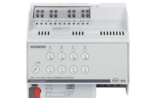 SIEMENS 5WG1536-1DB31 KNX-Dimmaktor 1-10 V 4-fach