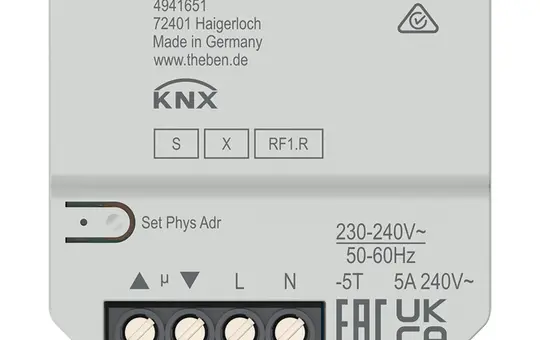 THEBEN JU 1 S KNX-RF-Jalousieaktor UP 1-fach