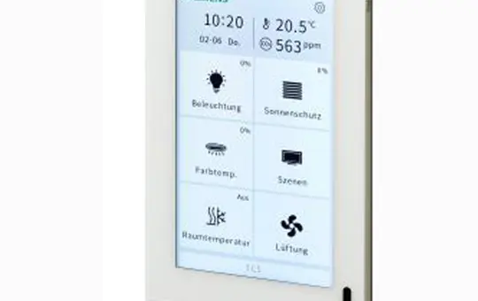 SIEMENS 5WG1205-2AB12 KNX-Touchpanel Touch Control vertikal | weiß | 5 Zoll