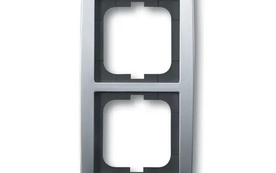 BUSCH-JAEGER 1722-80 Abdeckrahmen Solo 2-fach | chrom matt