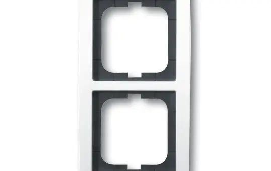 BUSCH-JAEGER 1722-84 Abdeckrahmen Solo 2-fach | studioweiß